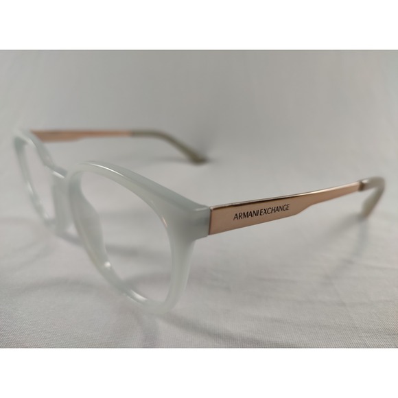 Armani Exchange Accessories - Armani Exchange AX 3104 8160 Frosted White Rose Gold Eyeglass Frames‎ 53-19-140